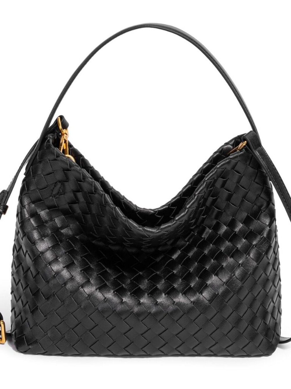 Woven Tote Bag for Women Designer Shoulder Handbag Leather Top Handle Hobo